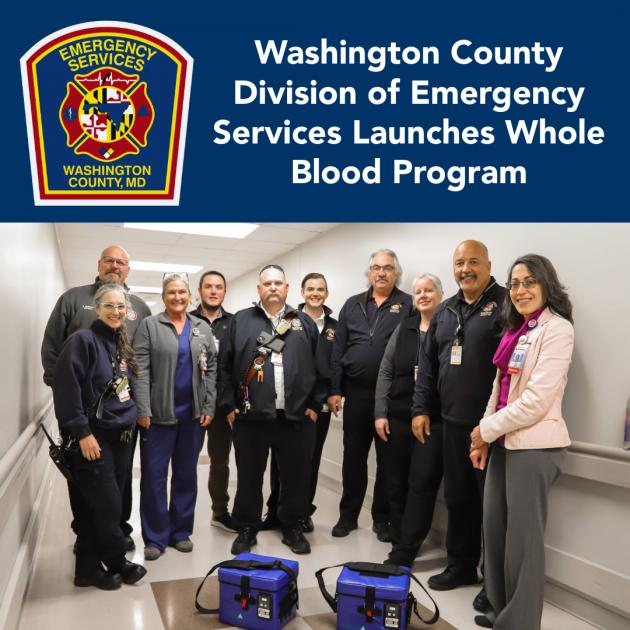 Washington County launches whole blood program for trauma care